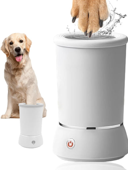 Electric Automatic Dog Paw Cleaner with Dual Speed for Small to Medium Dogs and Cats