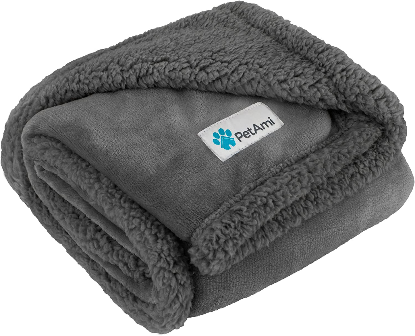 Dog Blanket for Large Medium Pets Cats, 80X60 Twin XL, Solid Gray