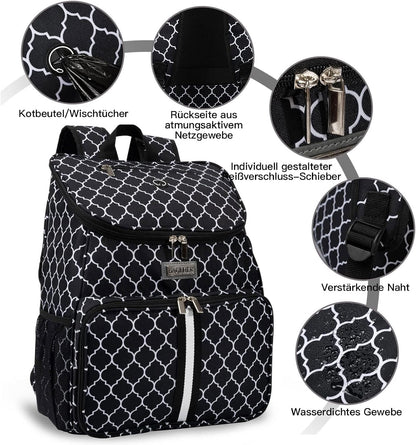 Dog Travel Backpack - Airline Approved Pet Carrier with Silicone Collapsible Bowls and Food Baskets