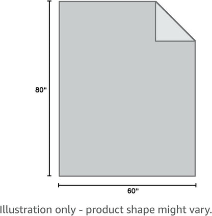 Dog Blanket for Large Medium Pets Cats, 80X60 Twin XL, Solid Gray